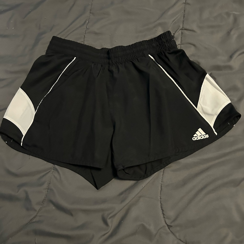 Adidas Women's Athletic Shorts in Black and Gray